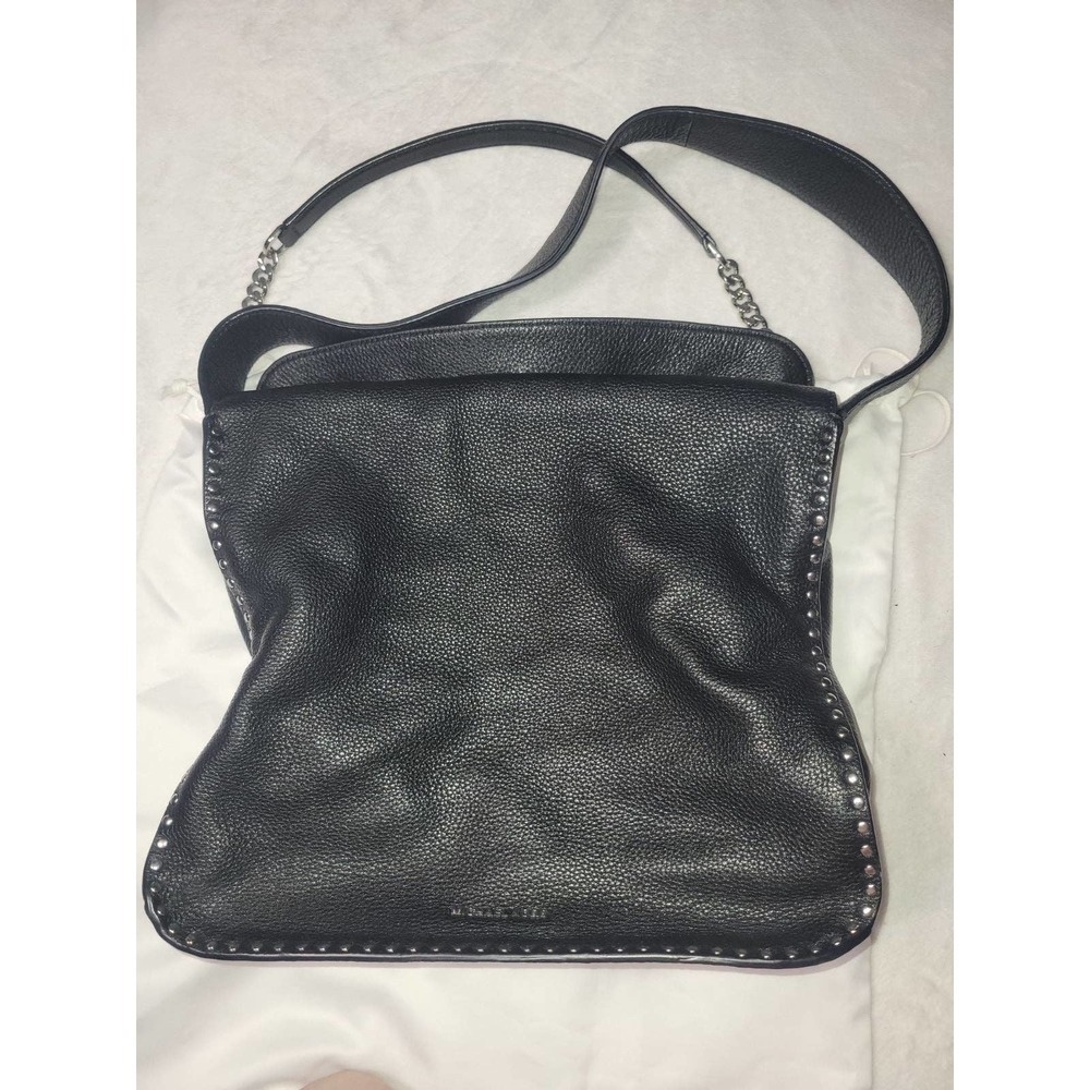 Michael kors black leather pebbled purse - Picture 2 of 6
